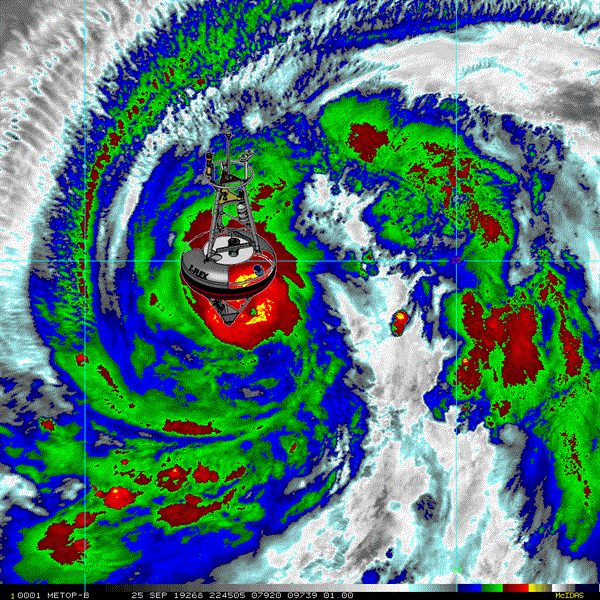 Hurricane Lorenzo Passes Directly Over PIRATA Mooring